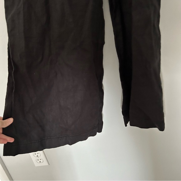 Madewell Black Sleeveless Wide-Leg Linen Jumpsuit 2023 - Picture 4 of 11